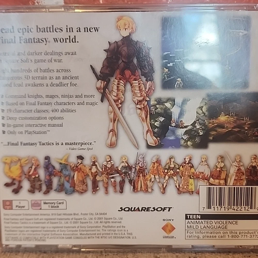 😱 Final Fantasy Tactics Greatest Hits Version for PSOne 💥 - Picture 3 of 5